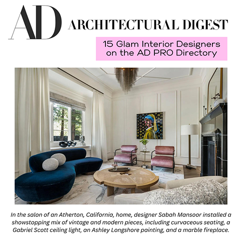 Architectural Digest: 15 Glam Interior Designers on the AD PRO Directory