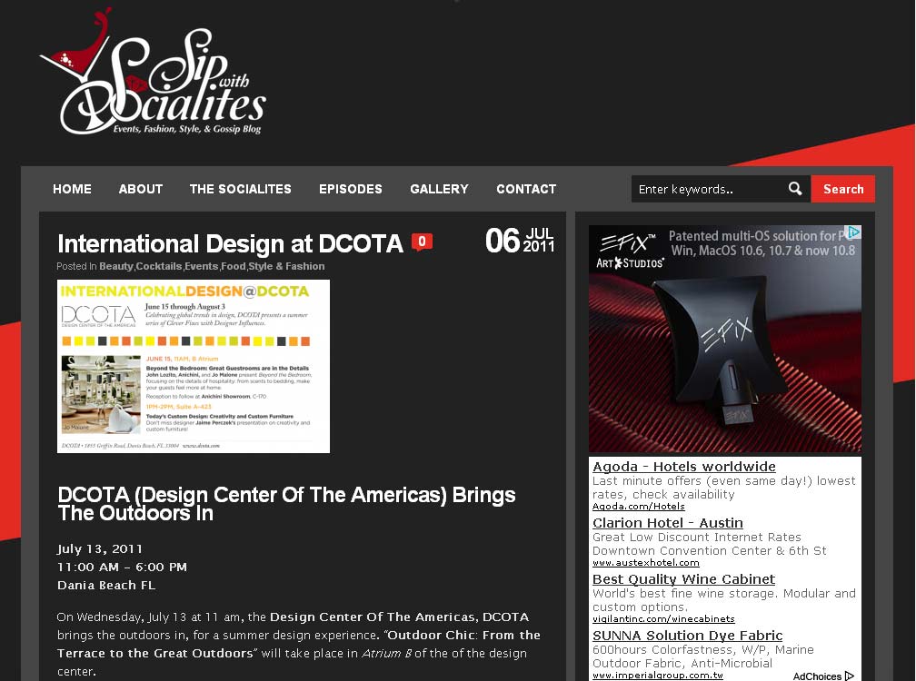 International Design at DCOTA