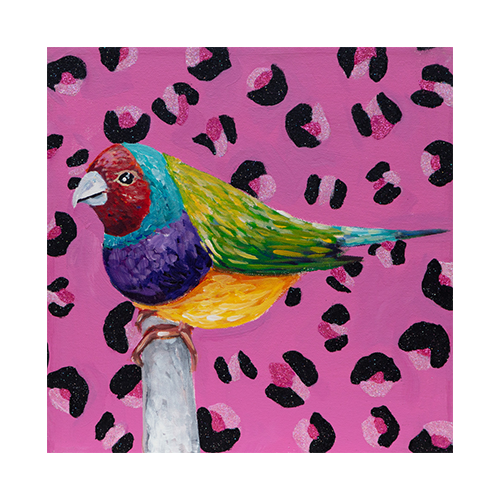 Mini pop art paintings for sale by Ashley Longshore, featuring playful motifs, rich color, and tongue-in-cheek charm. Small paintings with BIG personalities!