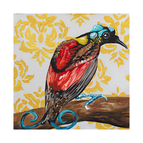 Mini pop art paintings for sale by Ashley Longshore, featuring playful motifs, rich color, and tongue-in-cheek charm. Small paintings with BIG personalities!