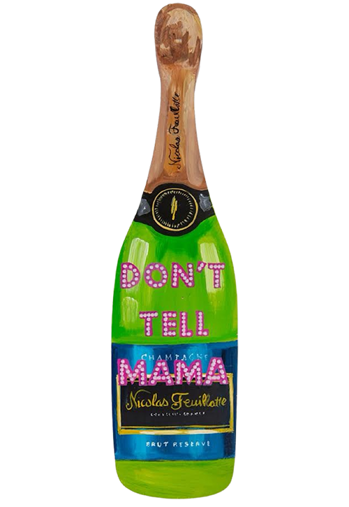 #141 Pink Don't Tell Mama Champagne Cutout