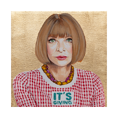 Mini pop art paintings for sale by Ashley Longshore, featuring playful motifs, rich color, and tongue-in-cheek charm. Small paintings with BIG personalities!