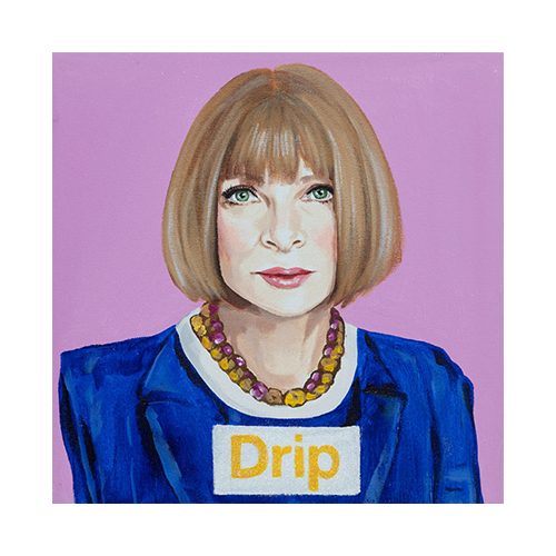Mini pop art paintings for sale by Ashley Longshore, featuring playful motifs, rich color, and tongue-in-cheek charm. Small paintings with BIG personalities!