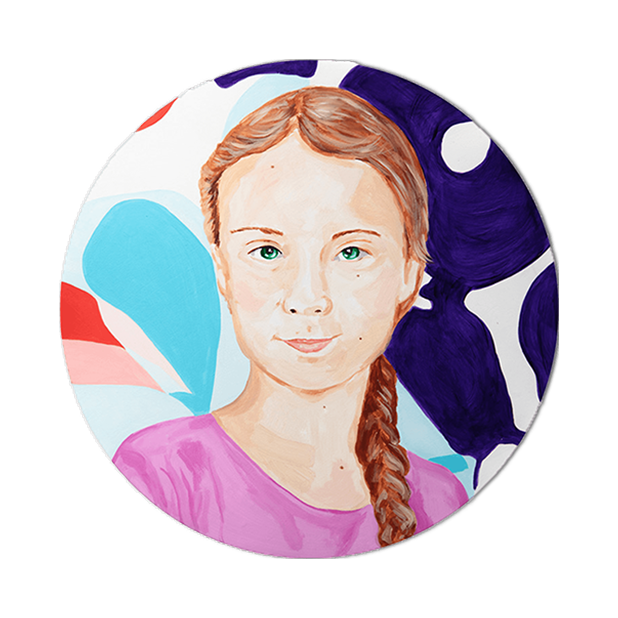 Mini pop art paintings for sale by Ashley Longshore, featuring playful motifs, rich color, and tongue-in-cheek charm. Small paintings with BIG personalities!