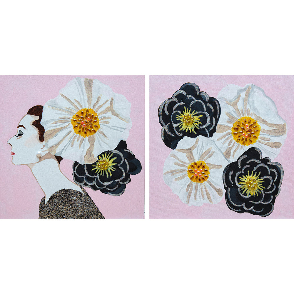 Mini pop art paintings for sale by Ashley Longshore, featuring playful motifs, rich color, and tongue-in-cheek charm. Small paintings with BIG personalities!