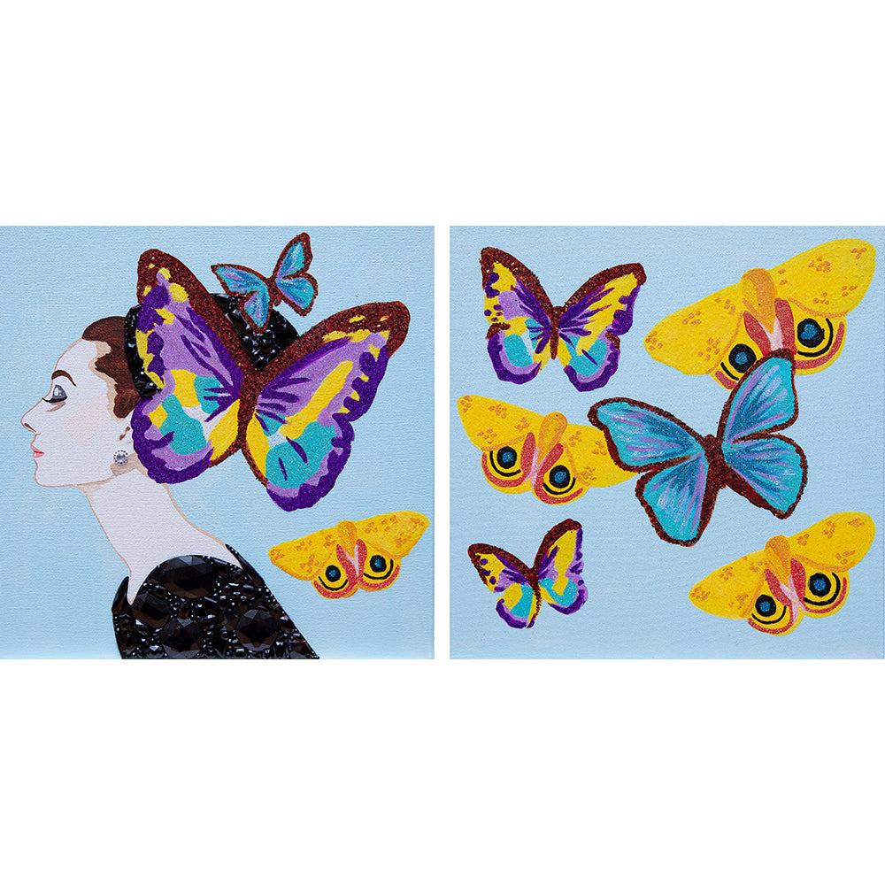 Mini pop art paintings for sale by Ashley Longshore, featuring playful motifs, rich color, and tongue-in-cheek charm. Small paintings with BIG personalities!