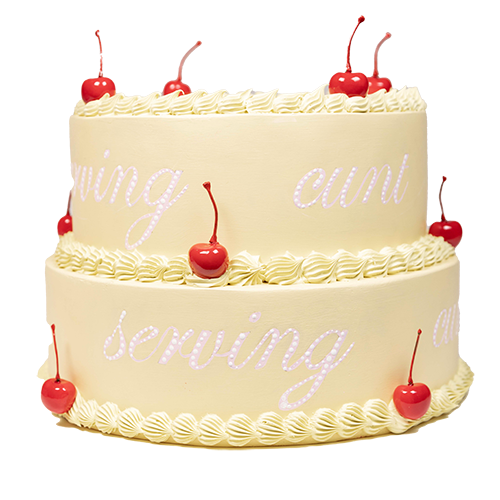"Serving Cunt" Cake Sculpture
