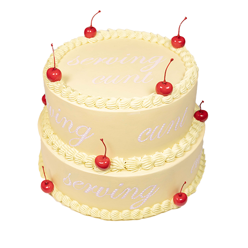 "Serving Cunt" Cake Sculpture