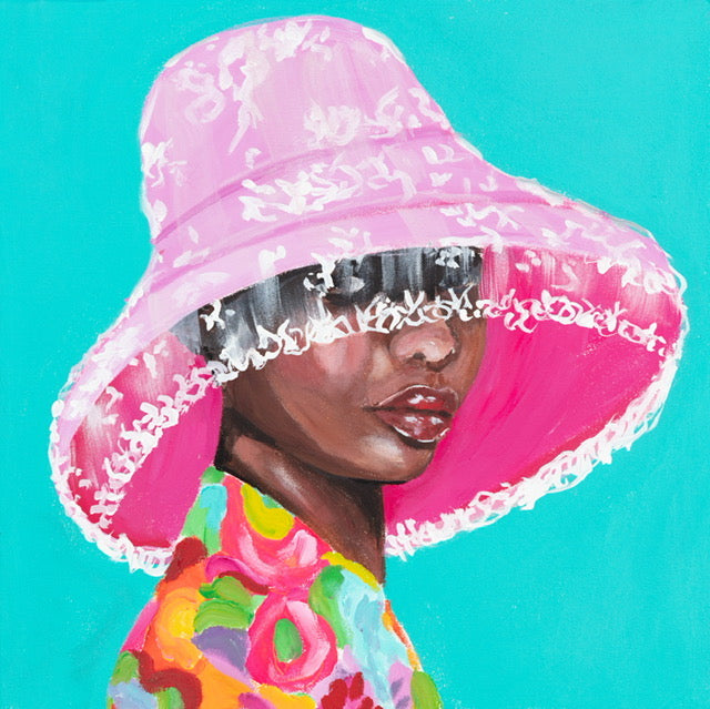 Mini pop art paintings for sale by Ashley Longshore, featuring playful motifs, rich color, and tongue-in-cheek charm. Small paintings with BIG personalities!