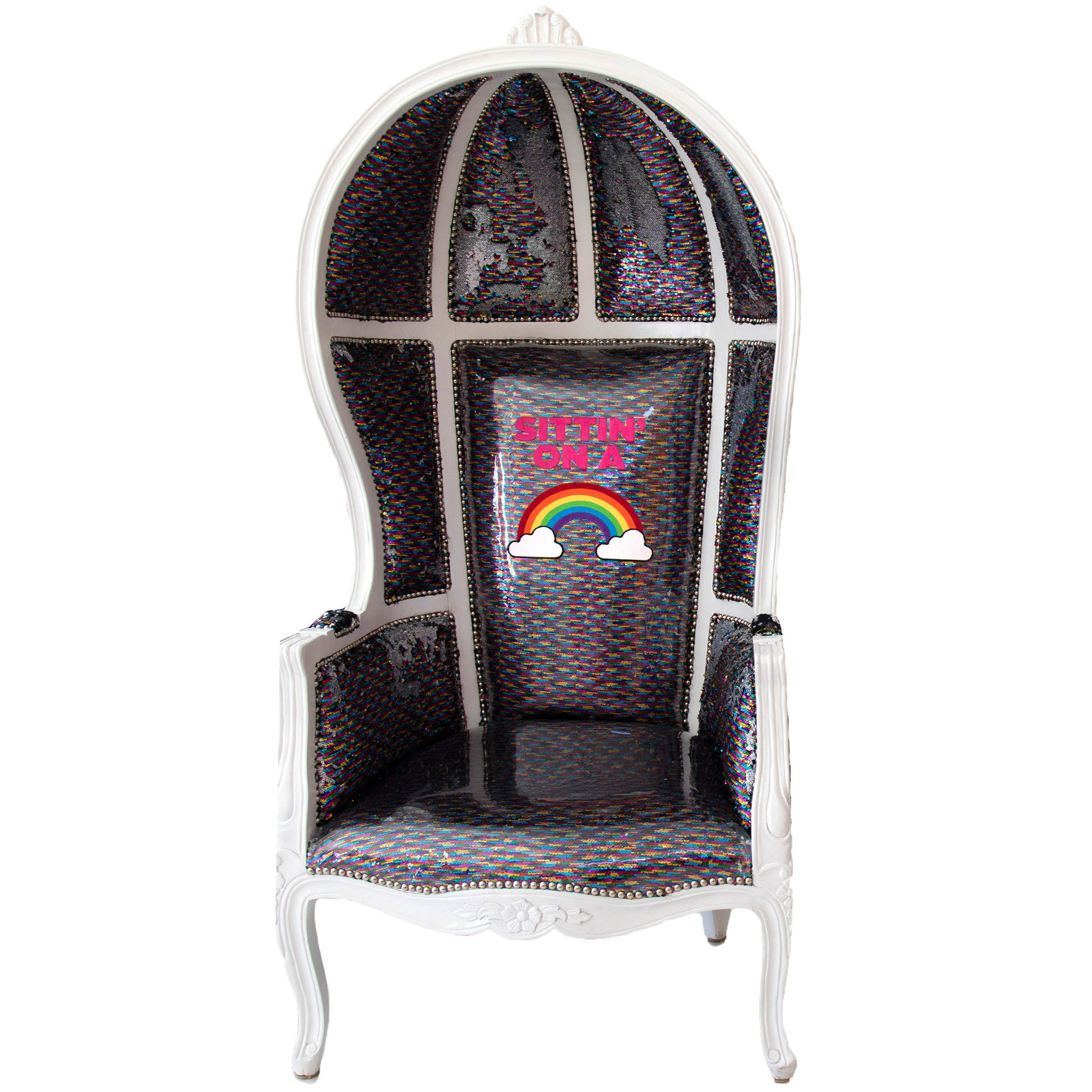 Sittin’ on a Rainbow Umbrella Chair