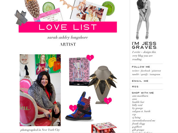 THE LOVE LIST FAVORITE THINGS