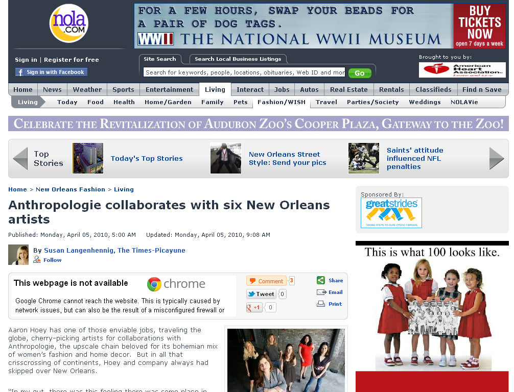 Anthropologie Collaborates