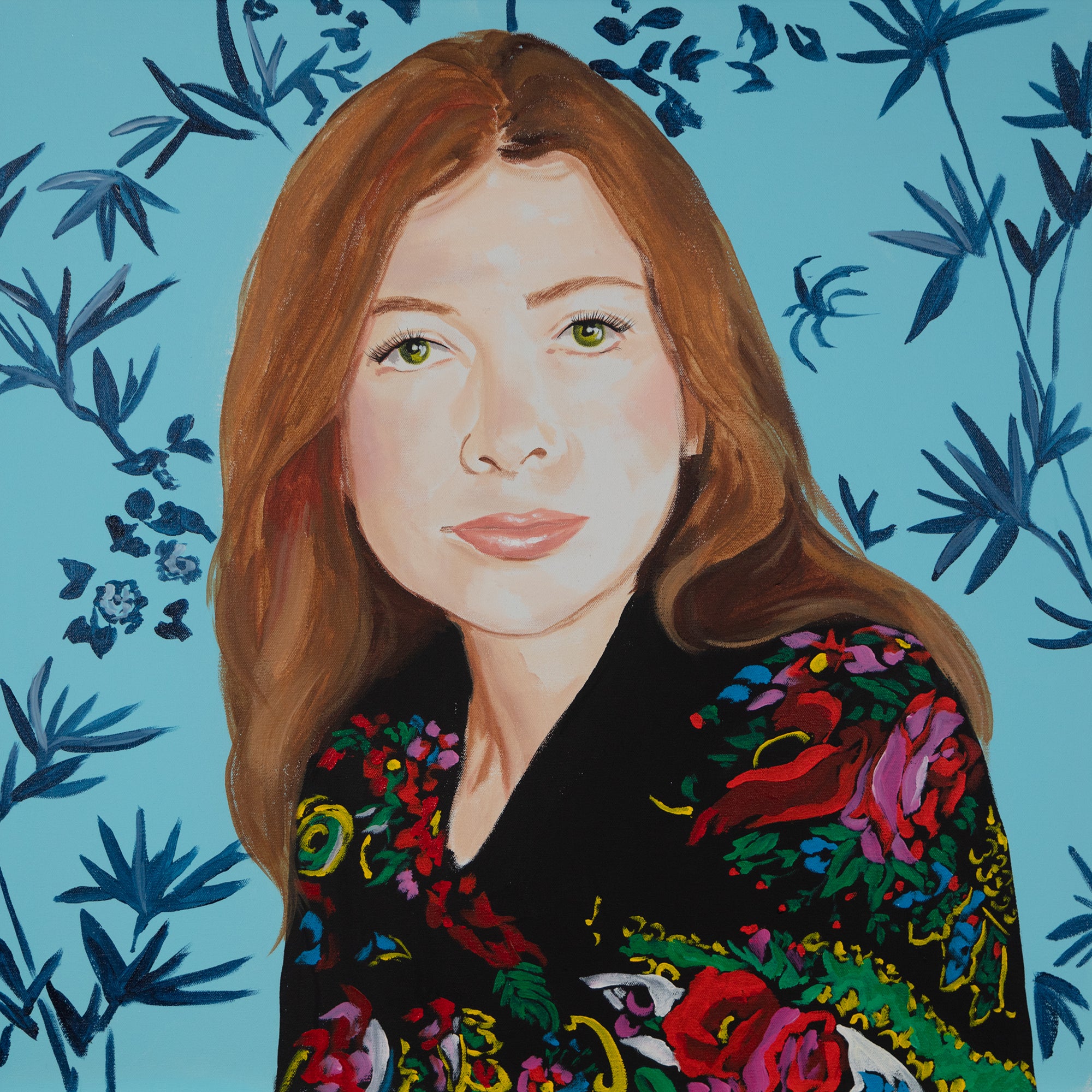Ashley Longshore painting of Joan Didion.