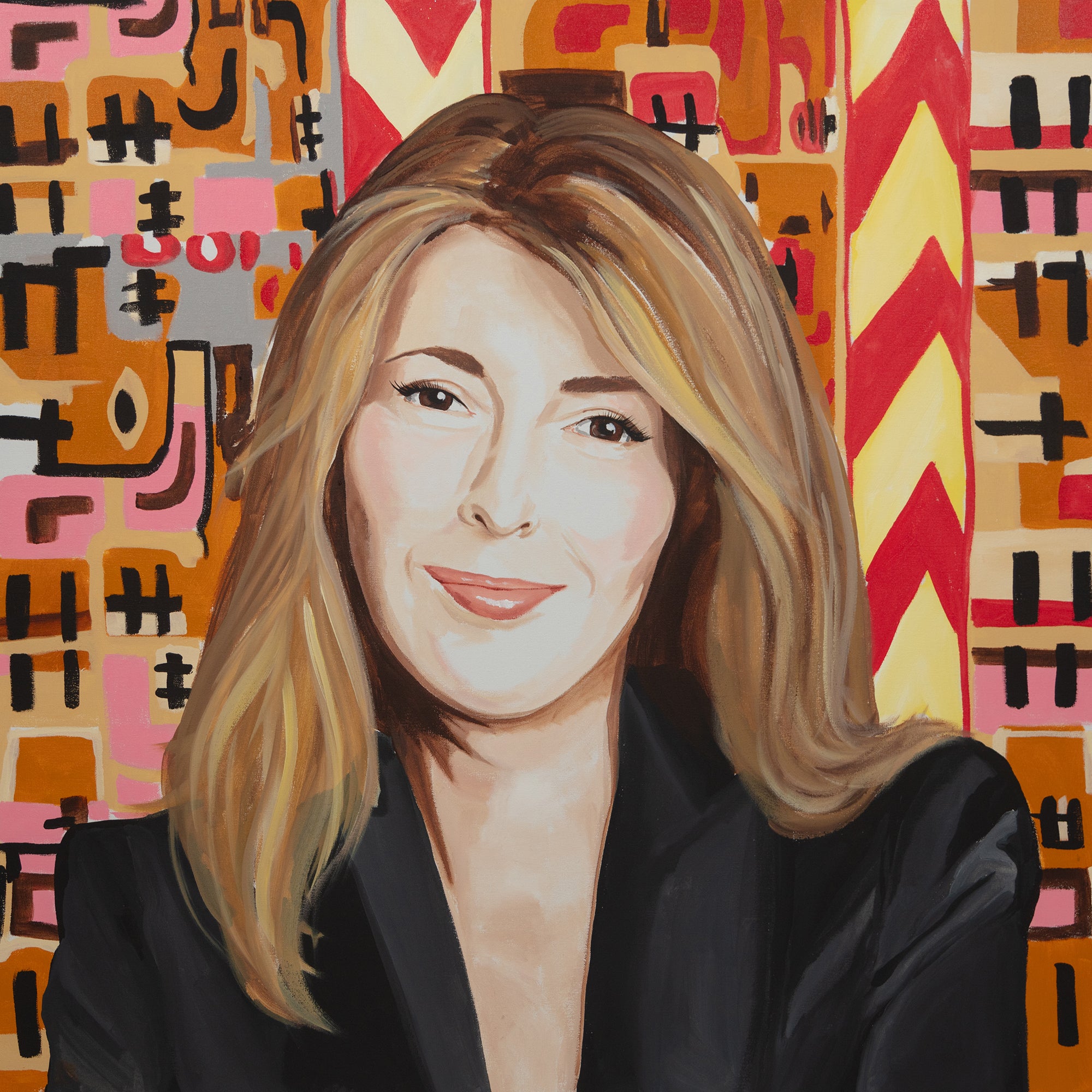 Ashley Longshore painting of Nina Garcia.