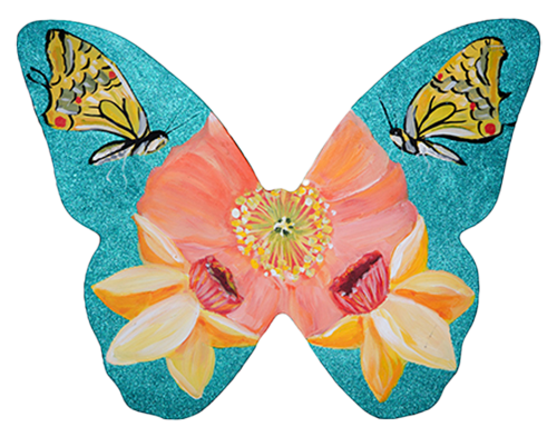 #134 Daffodil Butterfly Cutout