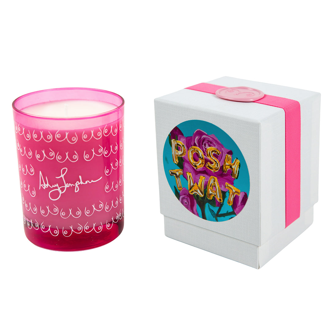 Ashley Longshore x Niven Morgan lavender mint candle.