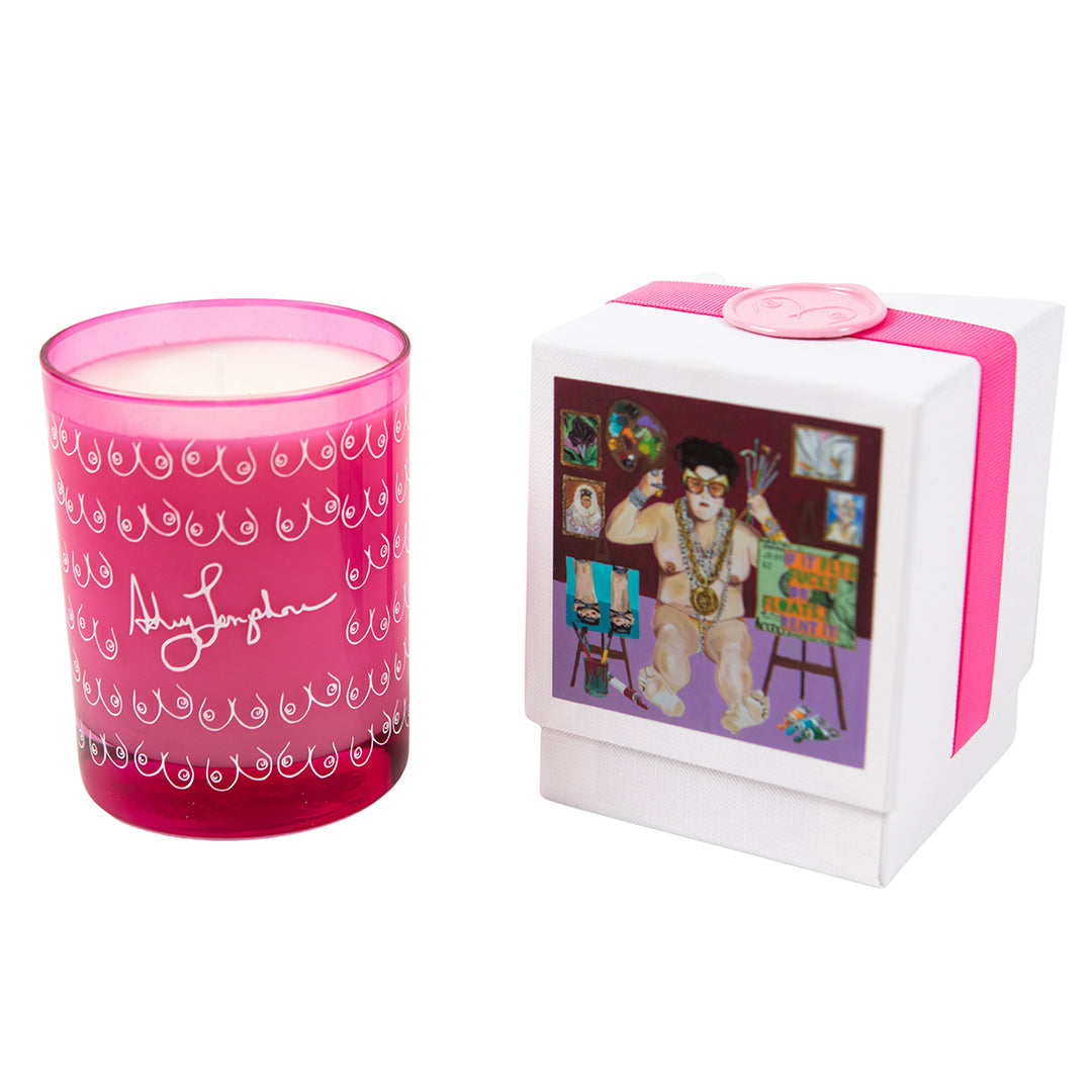 Ashley Longshore x Niven Morgan lavender mint candle.