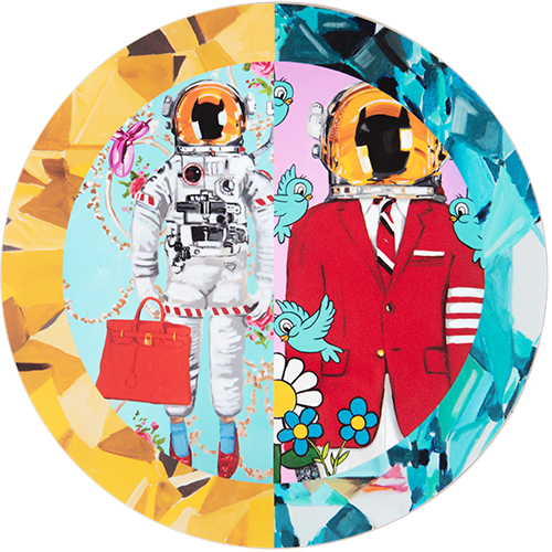 Gemstone Astronaut Placemats | Set of 6