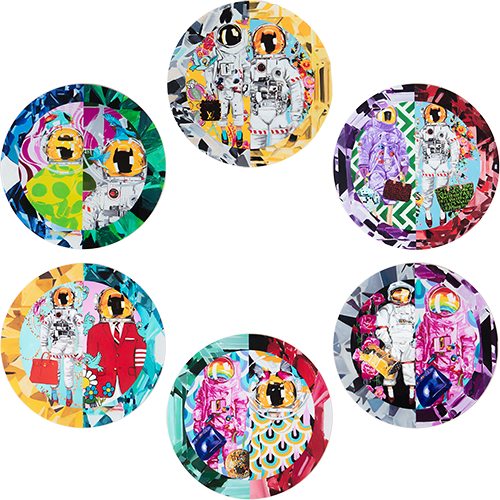 Gemstone Astronaut Placemats | Set of 6