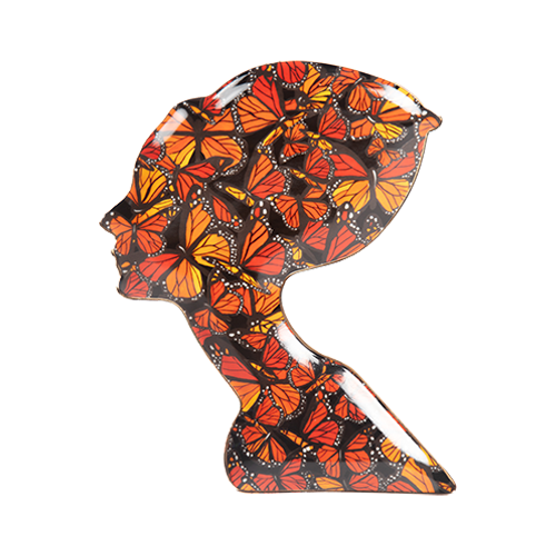 Black "Audrey Profile" Trinket Dish