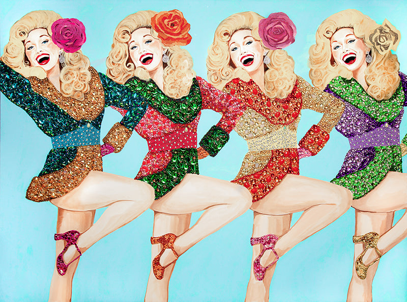 Dolly Parton High Kicks
