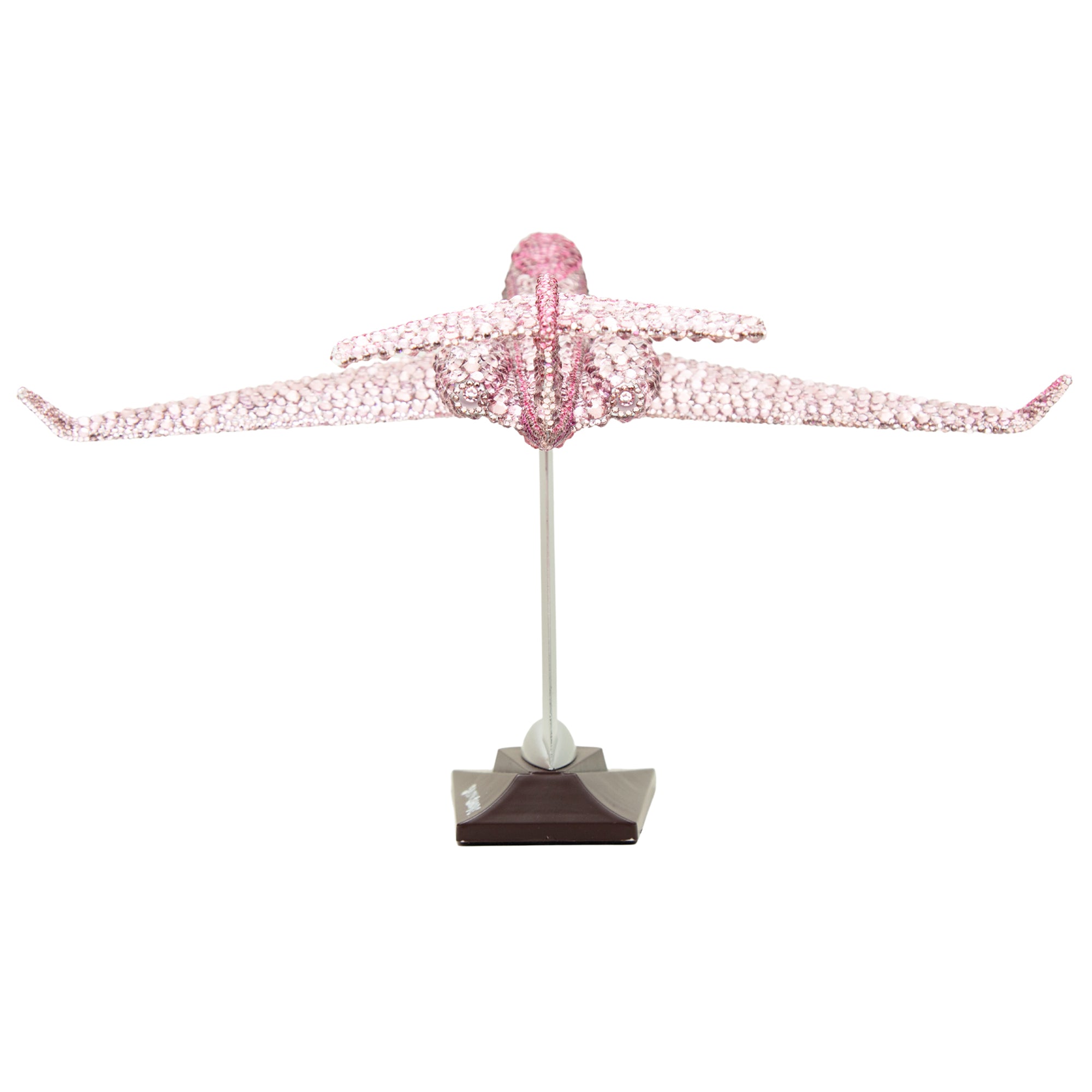 Pink Crystal Private Jet Sculpture