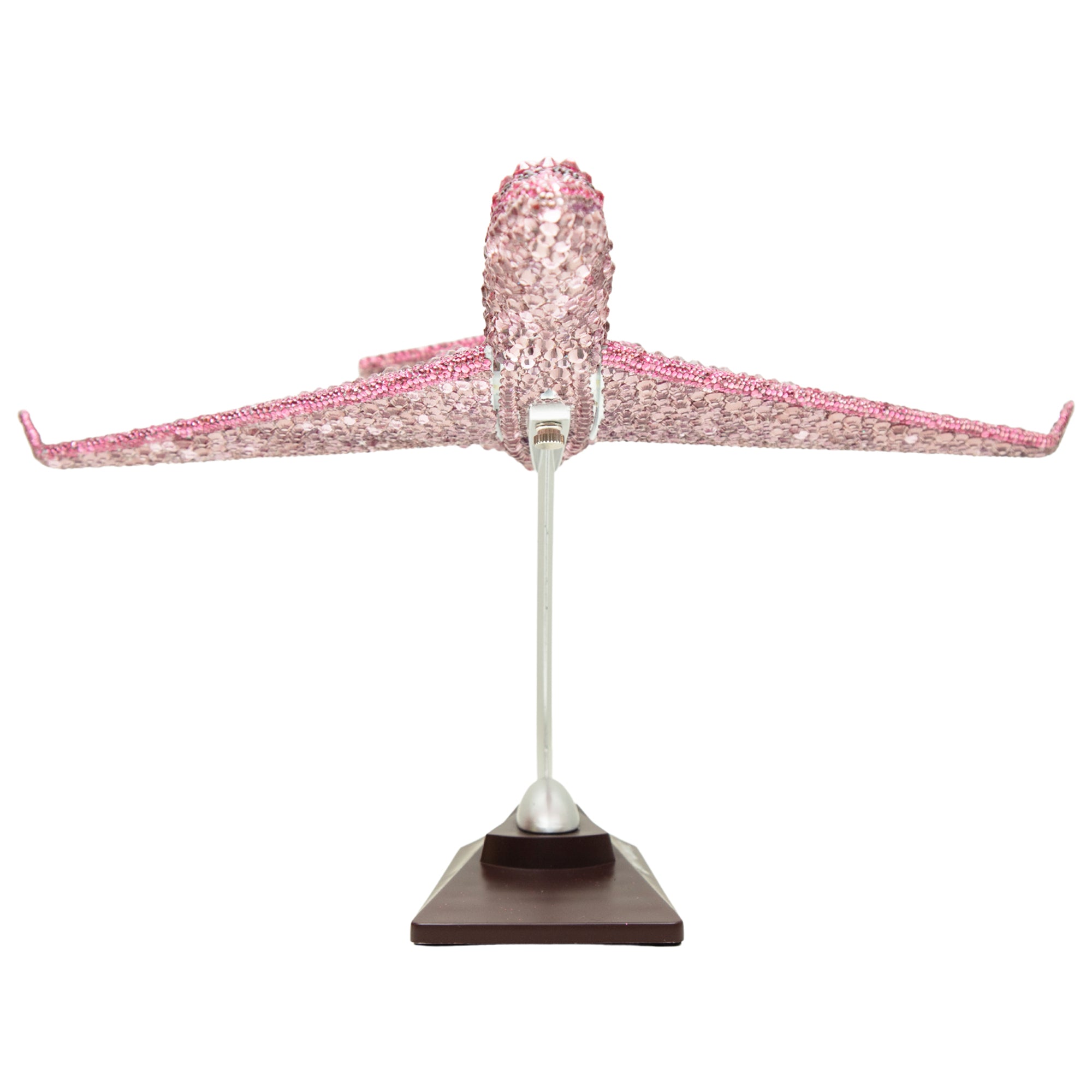 Pink Crystal Private Jet Sculpture
