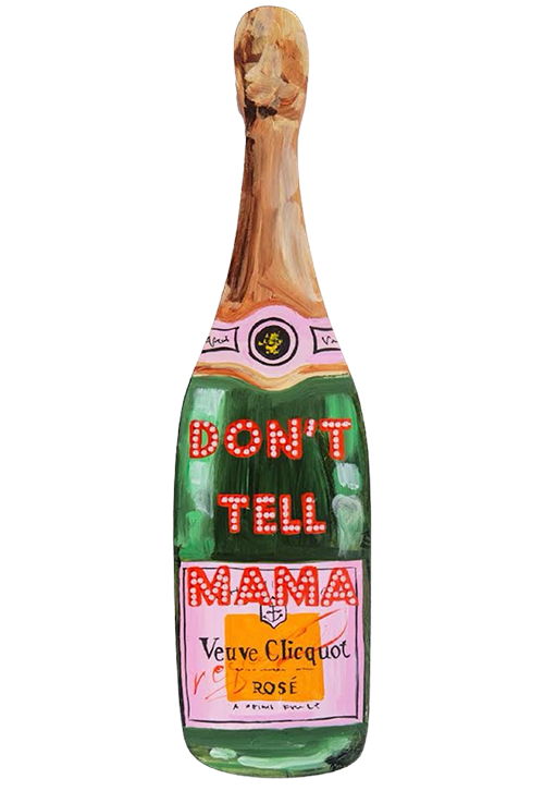 #139 Red Don't Tell Mama Champagne Cutout