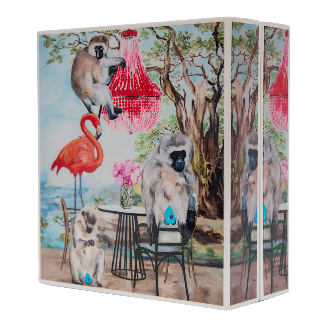 "Monkey Business" Lacquer Box