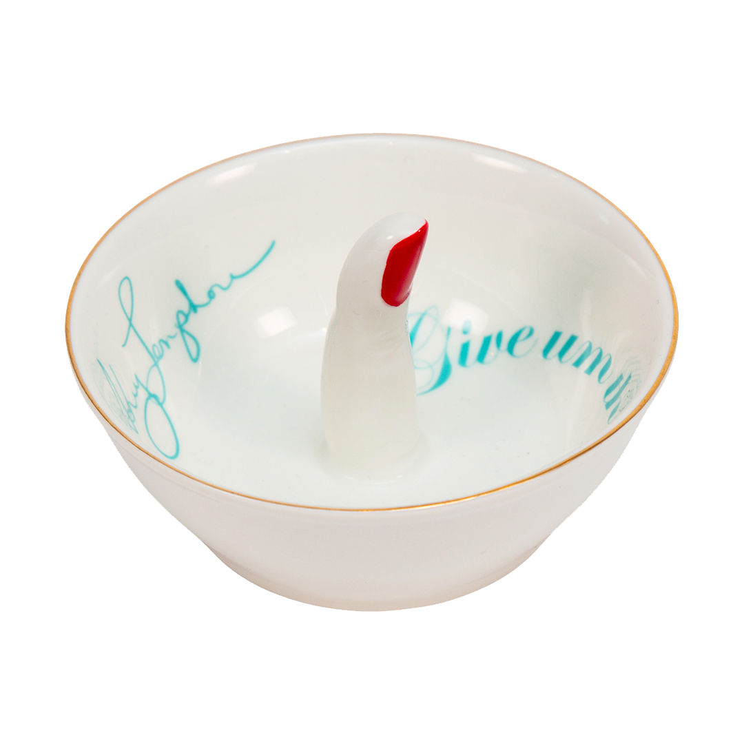 “Give 'Um the Finger” Porcelain Ring Dish