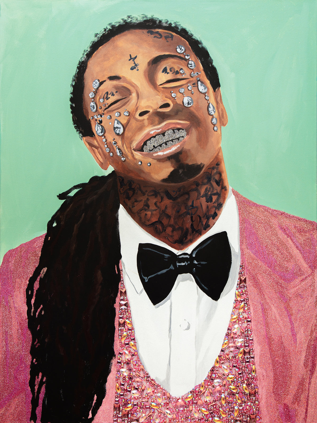 Weezy with Pink Jacket & Embellished Vest on Mint
