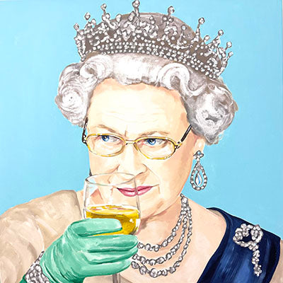 The Queen Knocking One Back