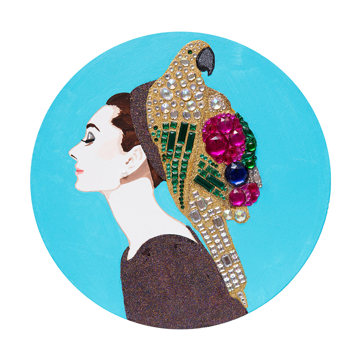 Mini pop art paintings for sale by Ashley Longshore, featuring playful motifs, rich color, and tongue-in-cheek charm. Small paintings with BIG personalities!