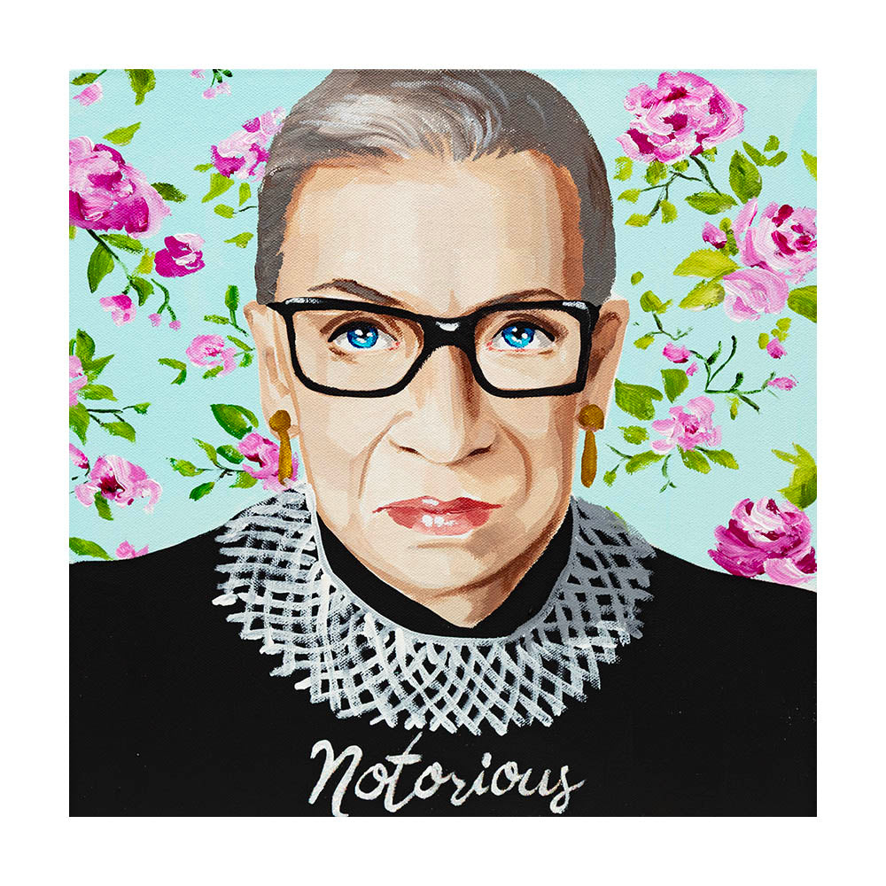 #409 RBG "Notorious" on Mint Floral