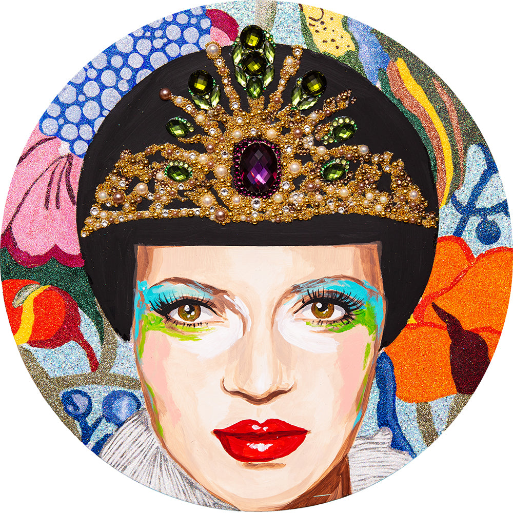 Ashley Longshore painting of Kate Moss