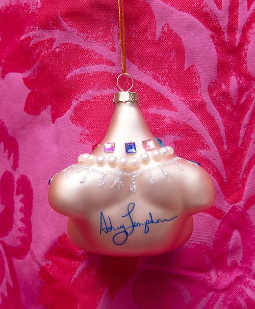 Pretty Titty Embellished Glass Ornament