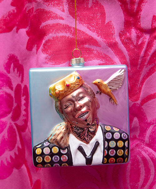 Crowned Weezy Glass Ornament