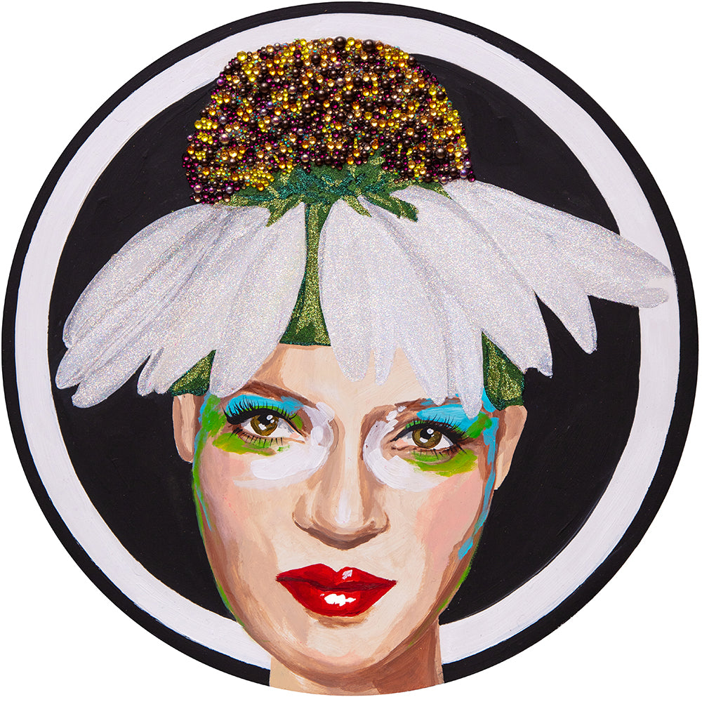 #331 Kate With White Coneflower Crown