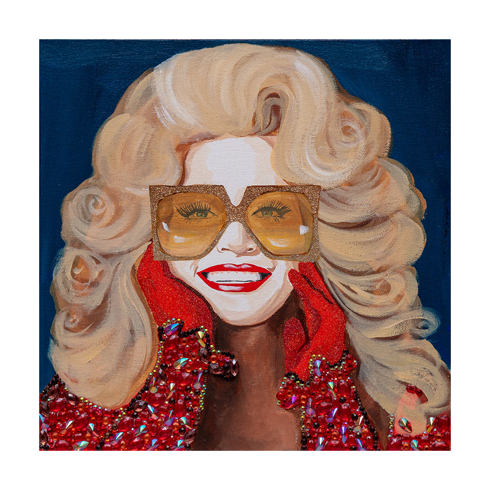 #325 Dolly With Red Gloves on Midnight