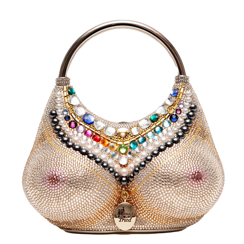 Ashley Longshore x Judith Leiber Don't Tell Mama Bag