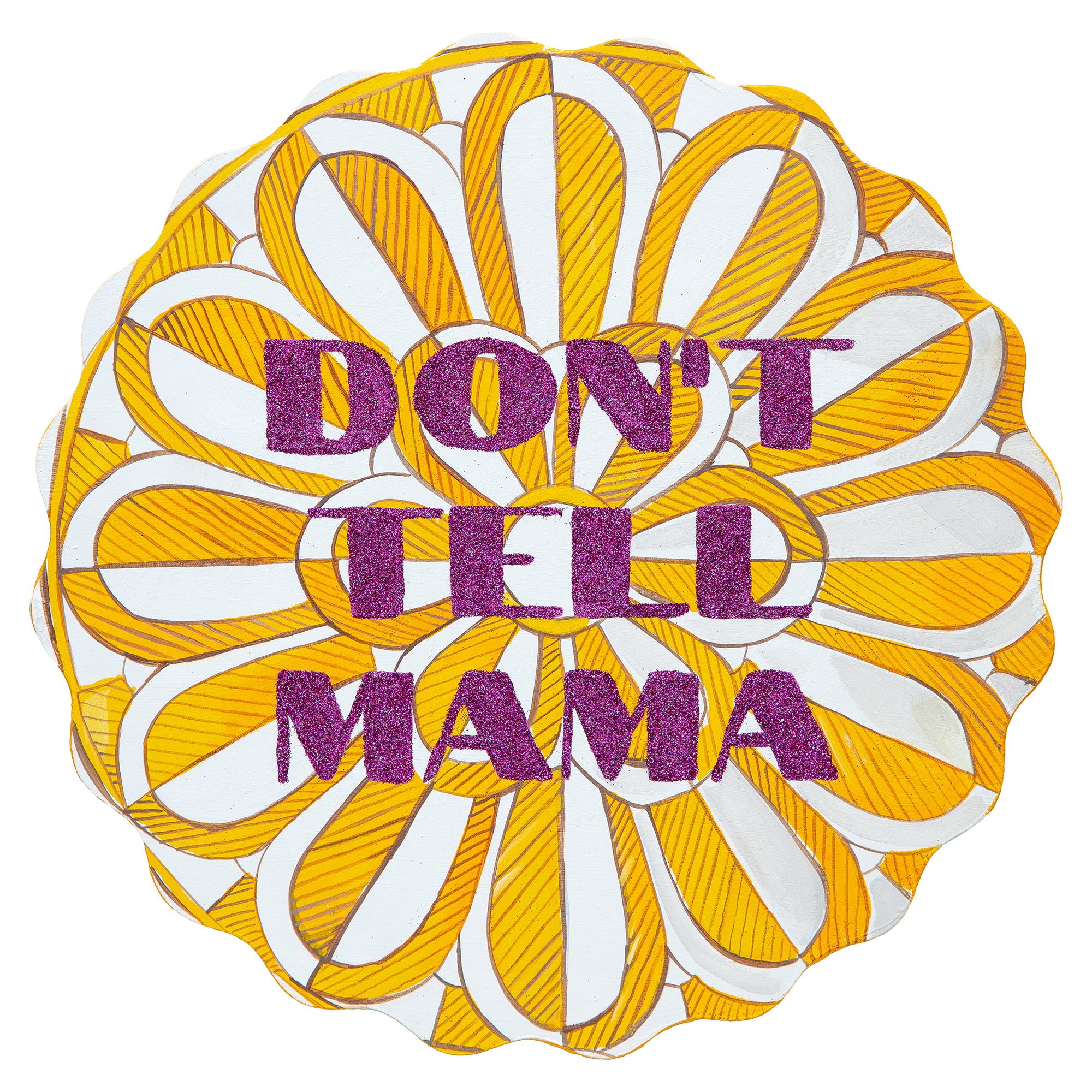 #551 "Don't Tell Mama" 12" Plate Cutout