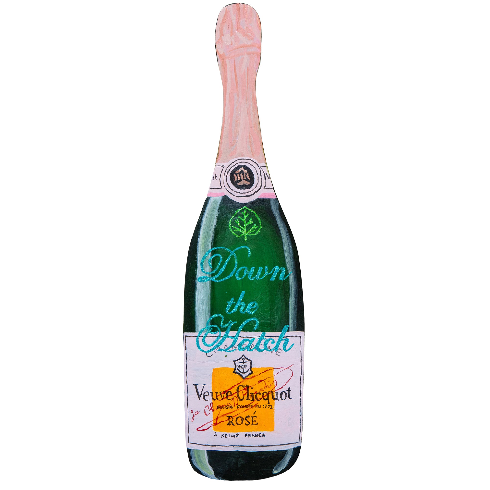 #501 TURQUOISE DOWN THE HATCH ASPEN CHAMPAGNE CUTOUT