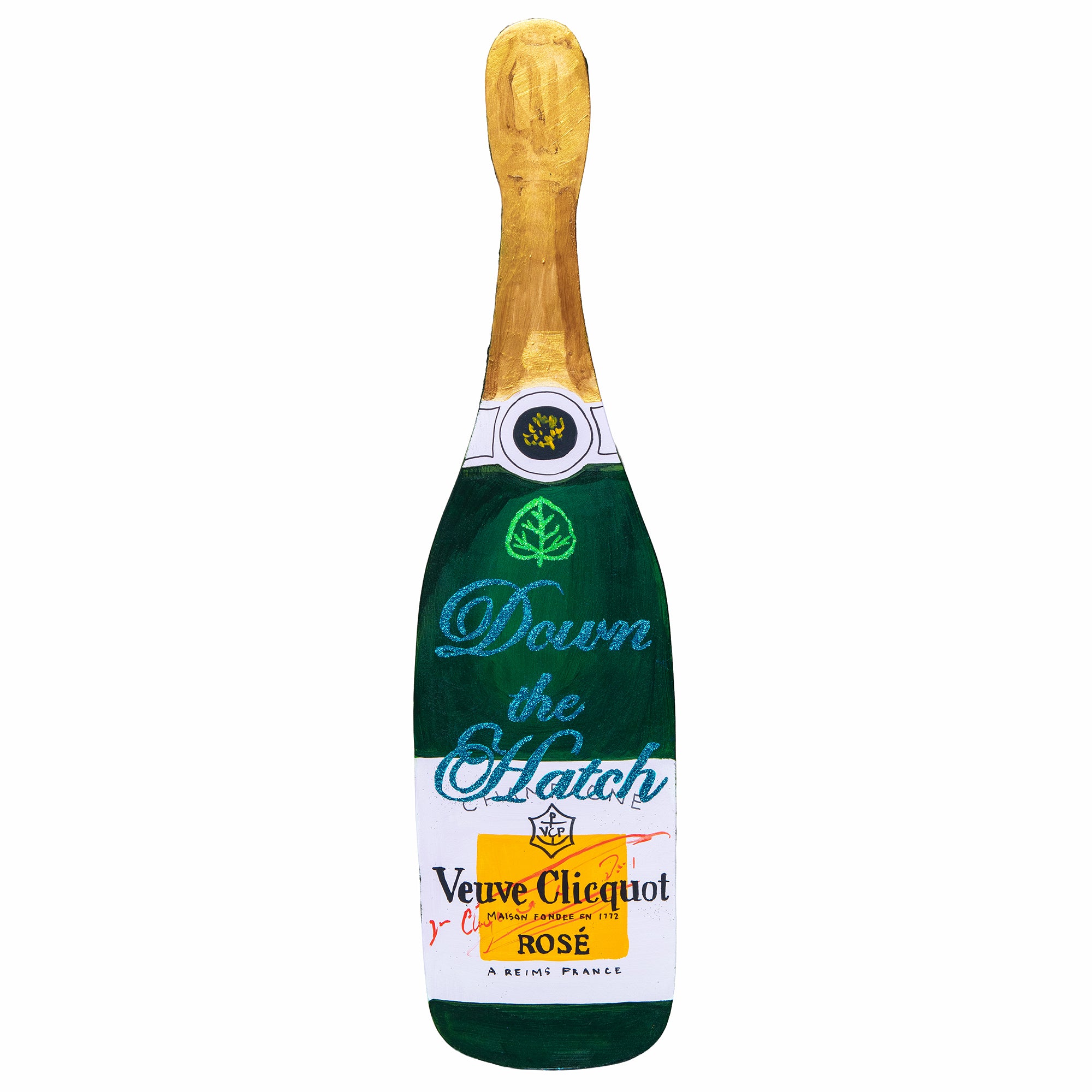 #517 TEAL DOWN THE HATCH ASPEN CHAMPAGNE CUTOUT