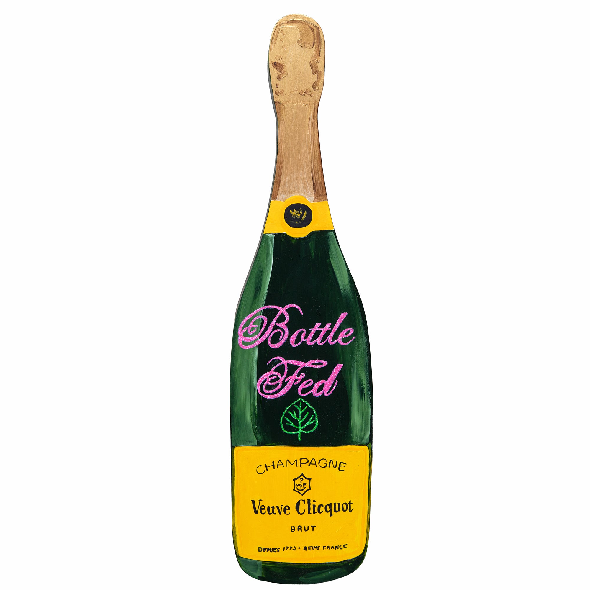 #518 BARBIE PINK BOTTLE FED ASPEN CHAMPAGNE CUTOUT