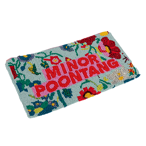 Major/Minor Poontang Beaded Bag