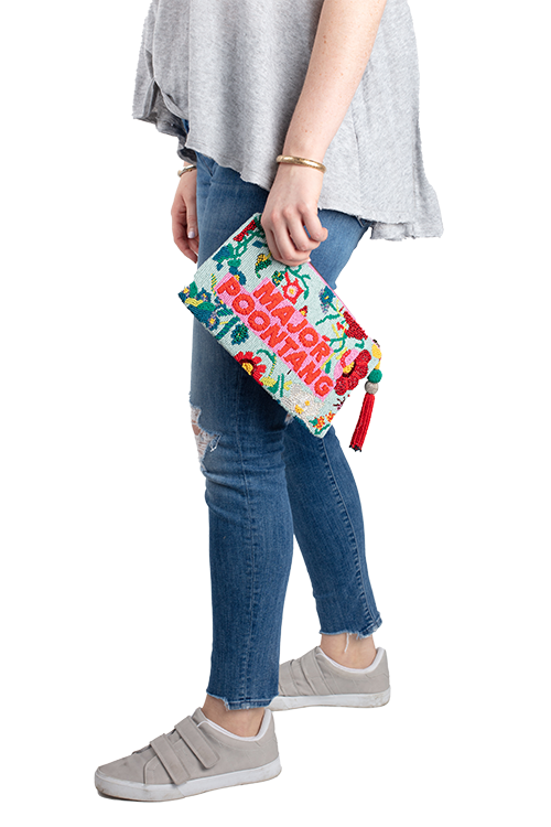 Major/Minor Poontang Beaded Bag