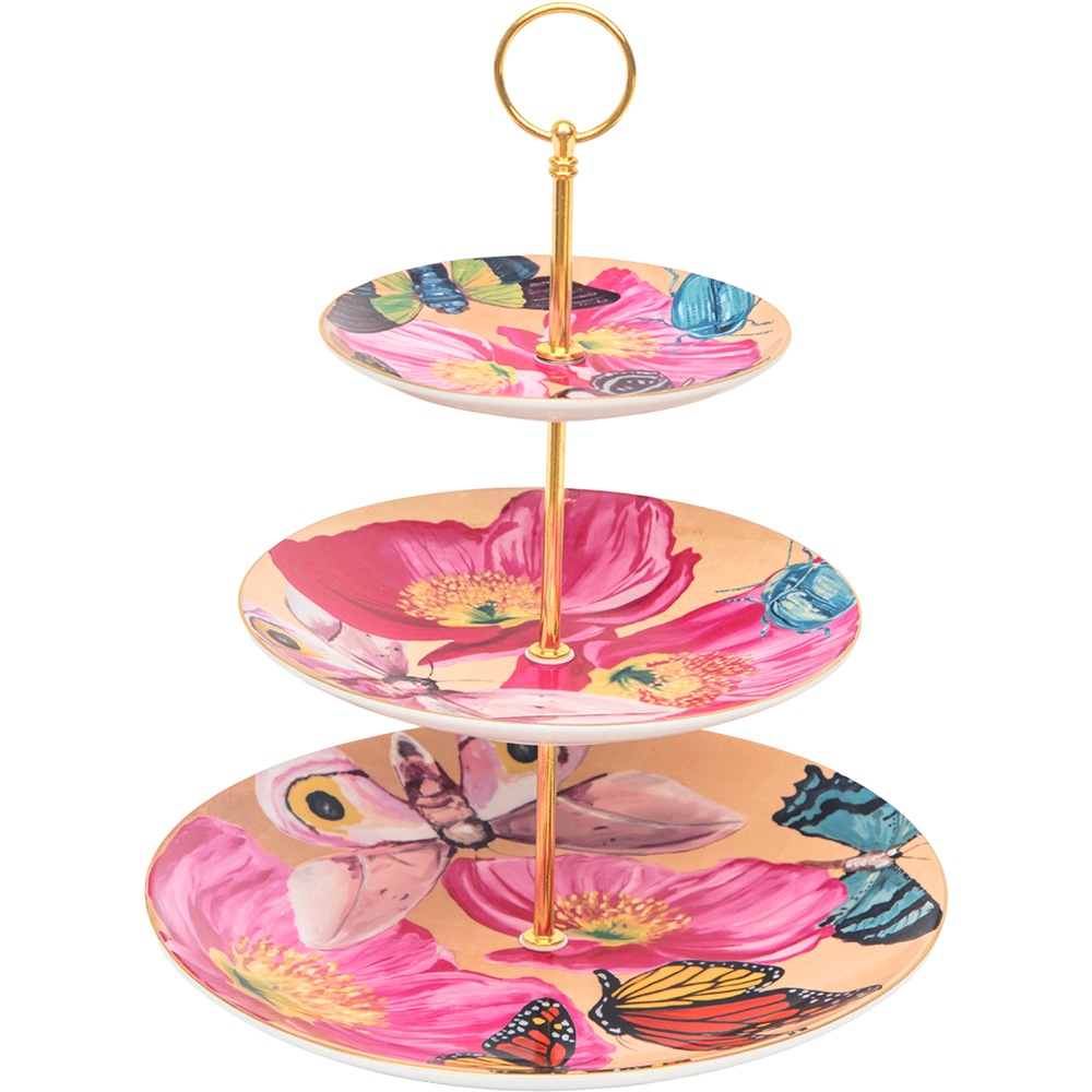 Living Jewels 3-Tier Serving Tray