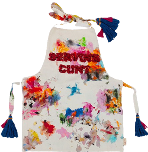 "Serving Cunt" Linen Apron