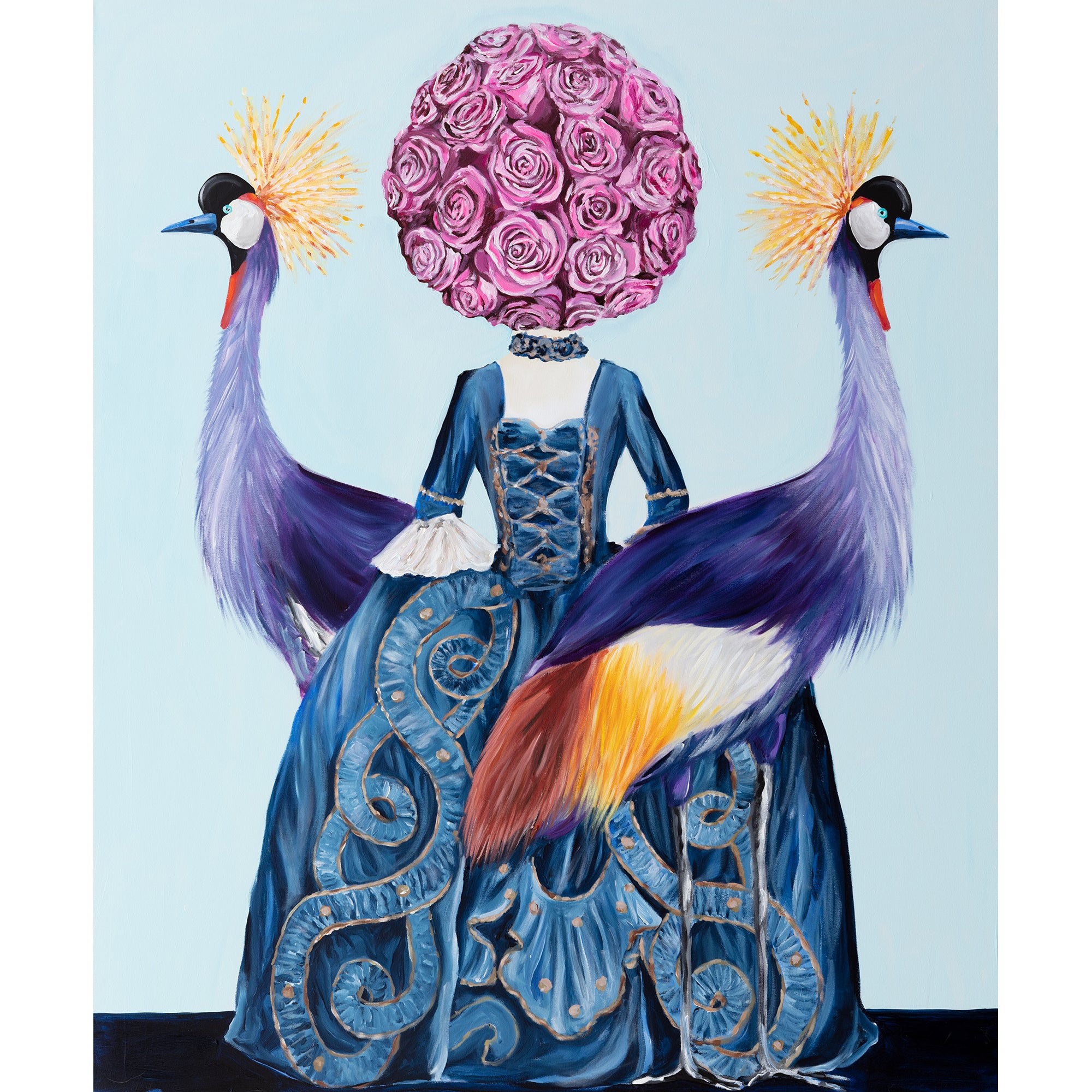 She Wore a Mask of Roses  |  72 x 60in