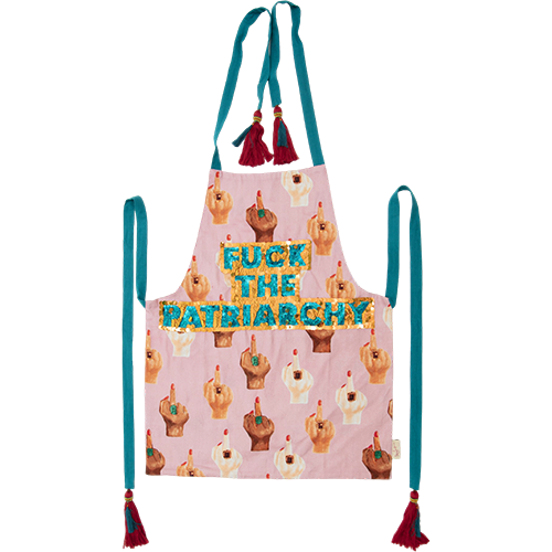 Embellished “Fuck the Patriarchy” Apron